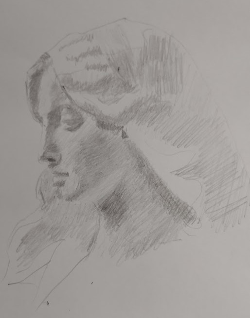 Étude anatomique au graphite