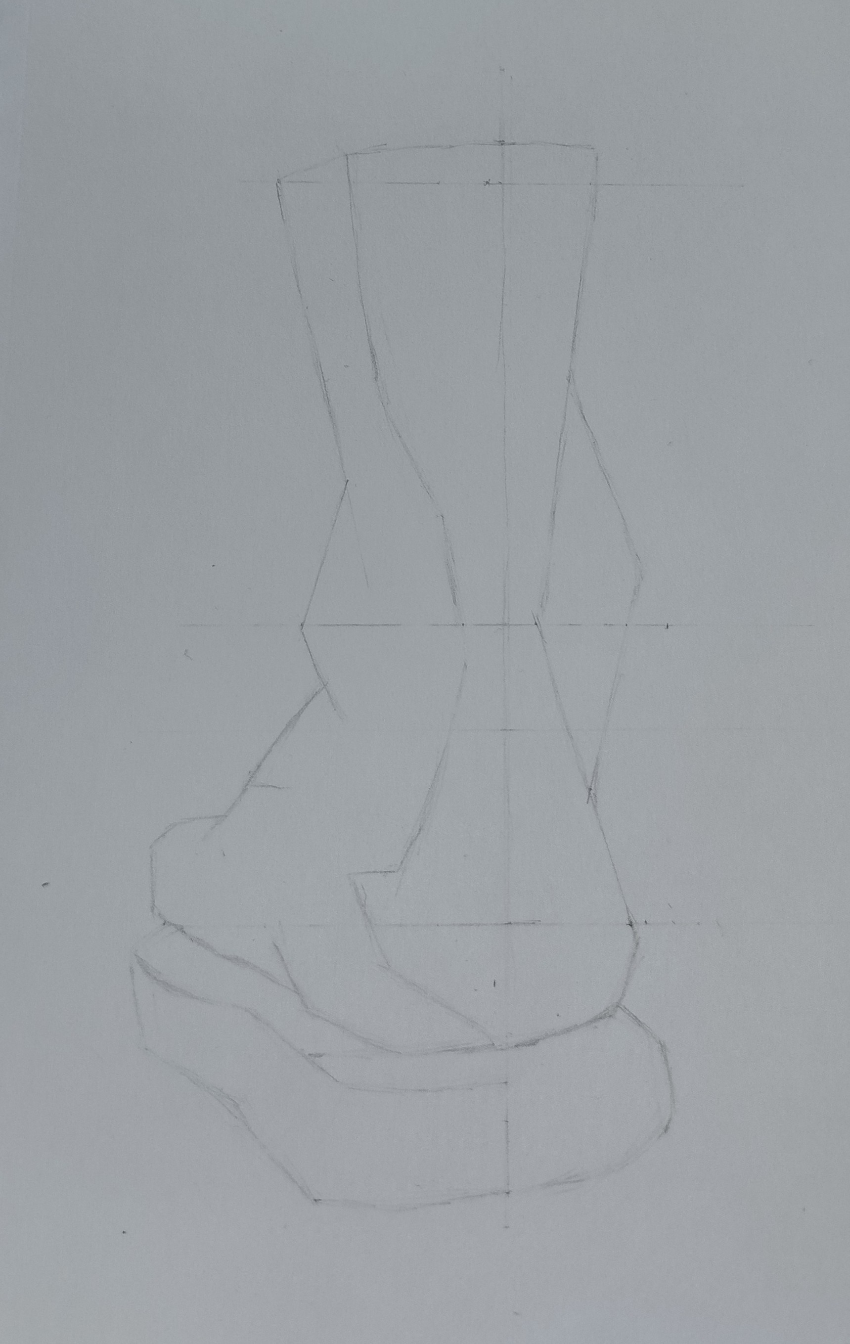 Étude de mise en place réalisée au graphite