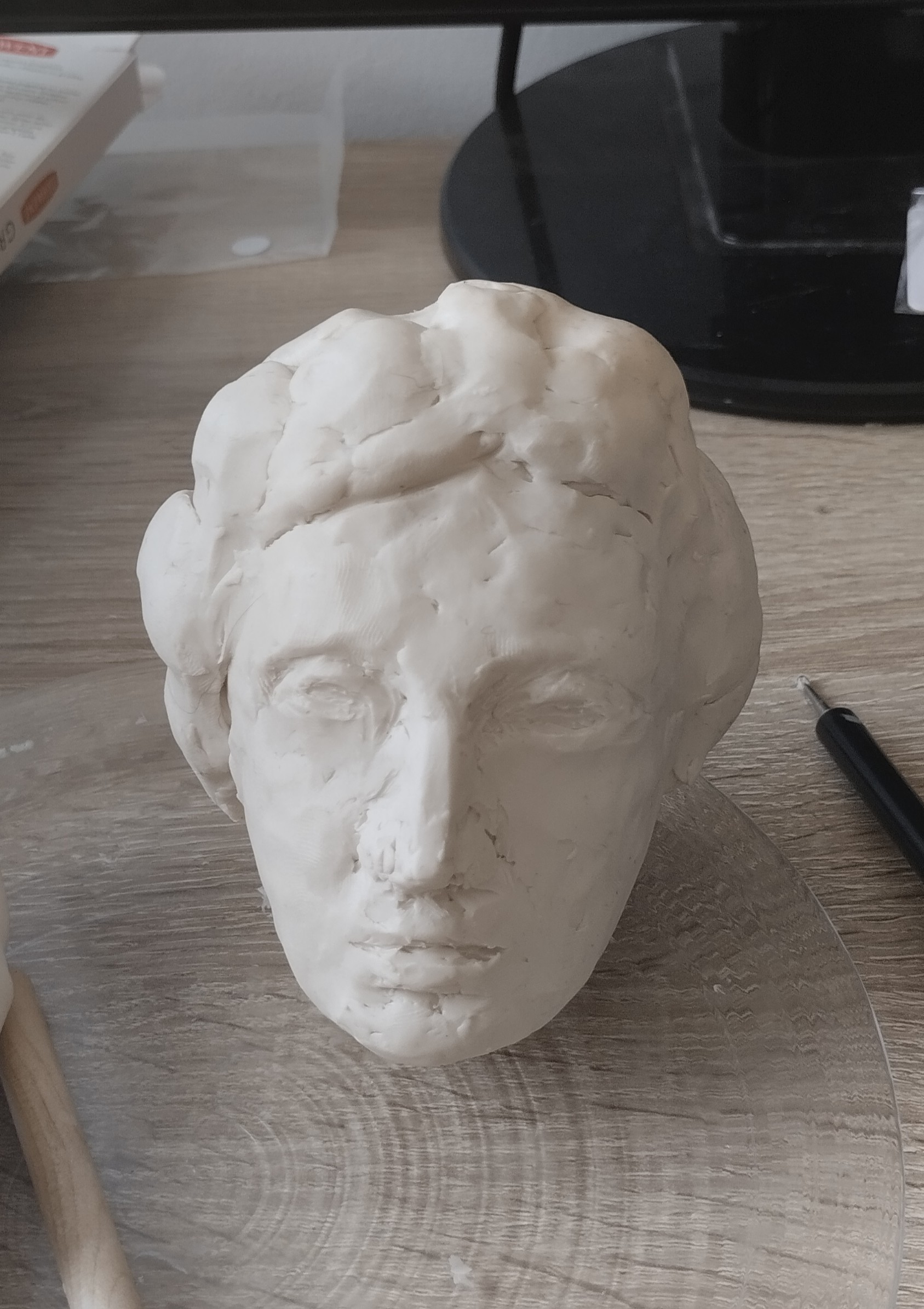 Étude du corps humain réalisée en plastiline